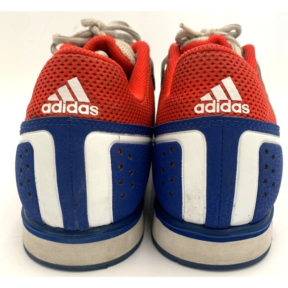 Adidas Powerlift 2.0  Men's US Size 9 Power Lifting Shoes  Blue w/Red 3 Stripes - Picture 6 of 12